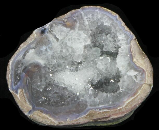 Crystal Filled Dugway Geode (Polished Half) #33145